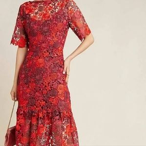 Anthropologie Eva Franco Brigitte Midi Dress Size 6